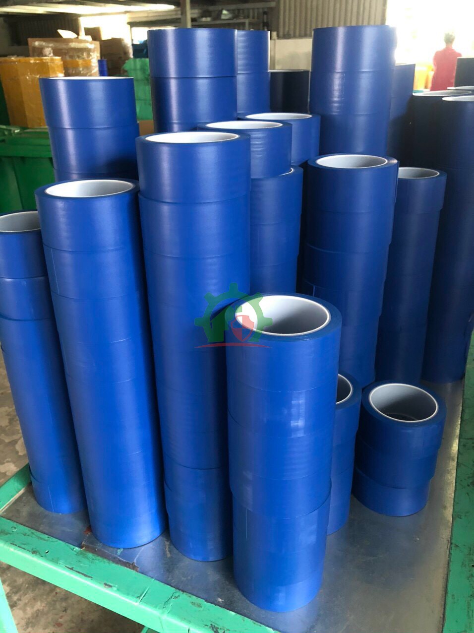 băng dính dán nền PVC xanh dương băng dính dán nền PVC xanh dương